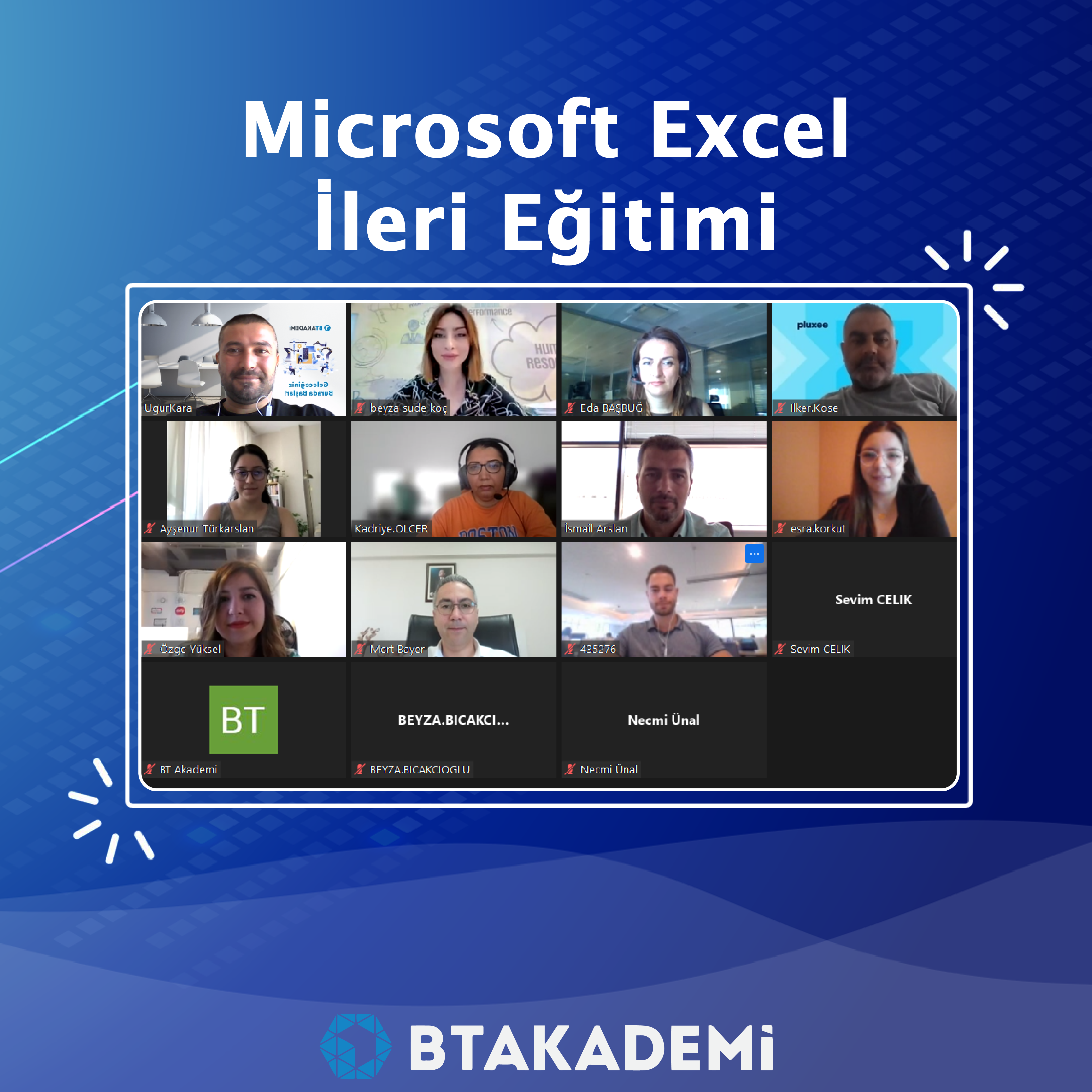 Is ortaklarimizin degerli çalisanlarina özel ve ücretsiz olarak sundugumuz Microsoft Excel Ileri egitimimimizin birinci grubu basladi!